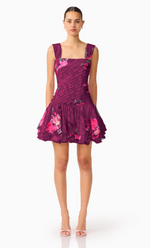 Load image into Gallery viewer, Eleanora Pleated Mini Dress
