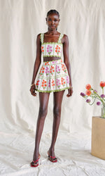 Load image into Gallery viewer, Grid Block Silas Mini Skirt
