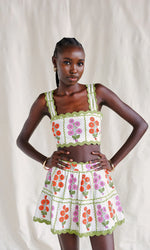 Load image into Gallery viewer, Grid Block Silas Mini Skirt
