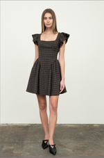 Load image into Gallery viewer, Dark Brown Mini Dress
