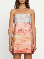 Load image into Gallery viewer, Sunset Orange Mini Dress
