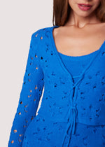 Load image into Gallery viewer, Cellyssa Lace Up Cardigan
