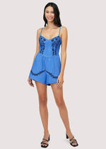 Load image into Gallery viewer, Riviera Blue Romper
