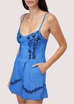 Load image into Gallery viewer, Riviera Blue Romper
