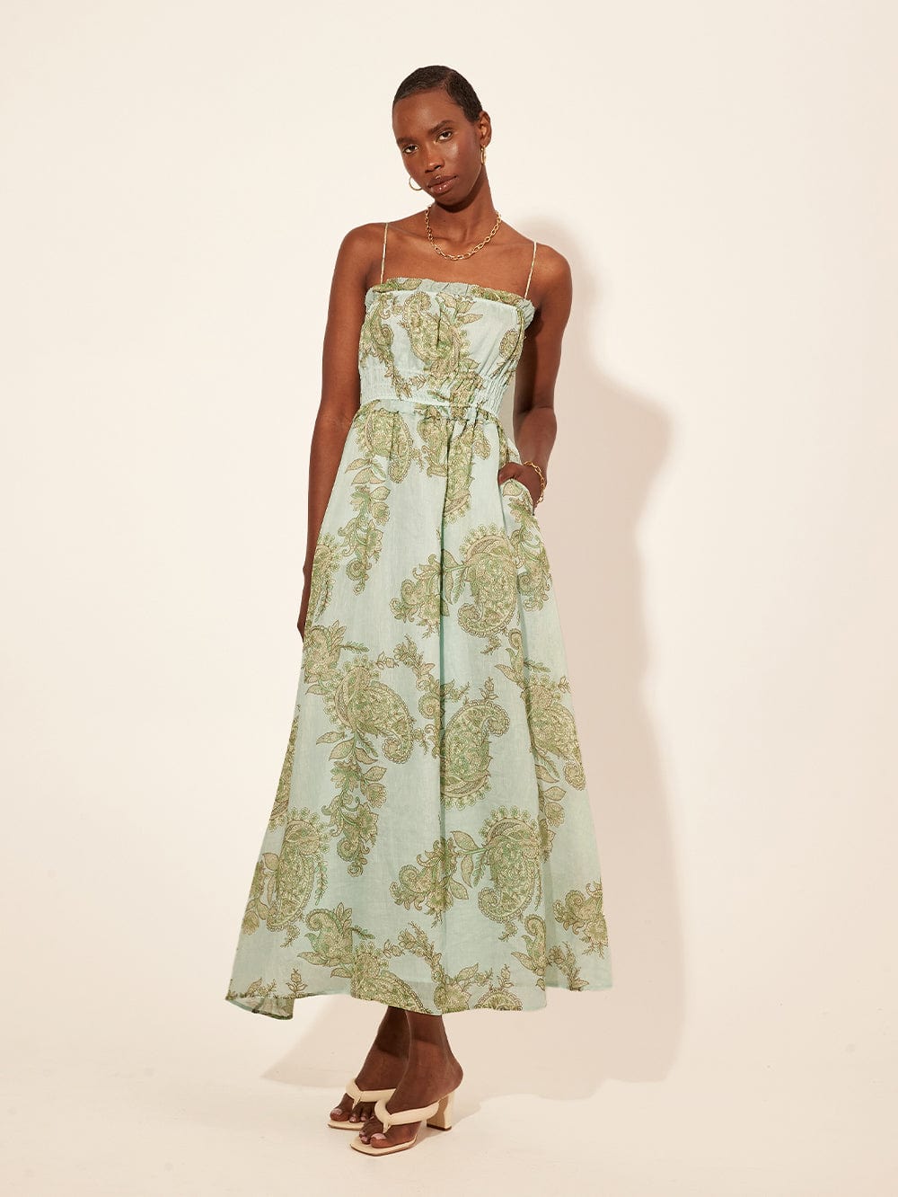 zoe midi dress Zoe Blue Botanical Floral Midi Dress Be You Boutique