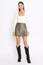 Load image into Gallery viewer, Alicia Olive Skirt

