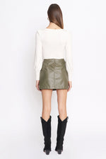 Load image into Gallery viewer, Alicia Olive Skirt
