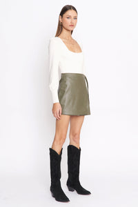 Alicia Olive Skirt