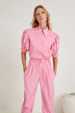 Load image into Gallery viewer, Chateau Puff Sleeve Jumpsuit
