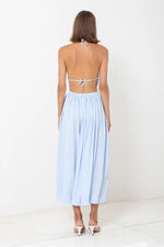 Load image into Gallery viewer, Bambina Blue High Rise Midi Skirt
