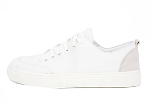 White Paris Lace-Up Sneaker