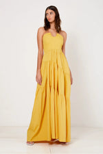 Load image into Gallery viewer, Golden State Tiered Maxi Dress
