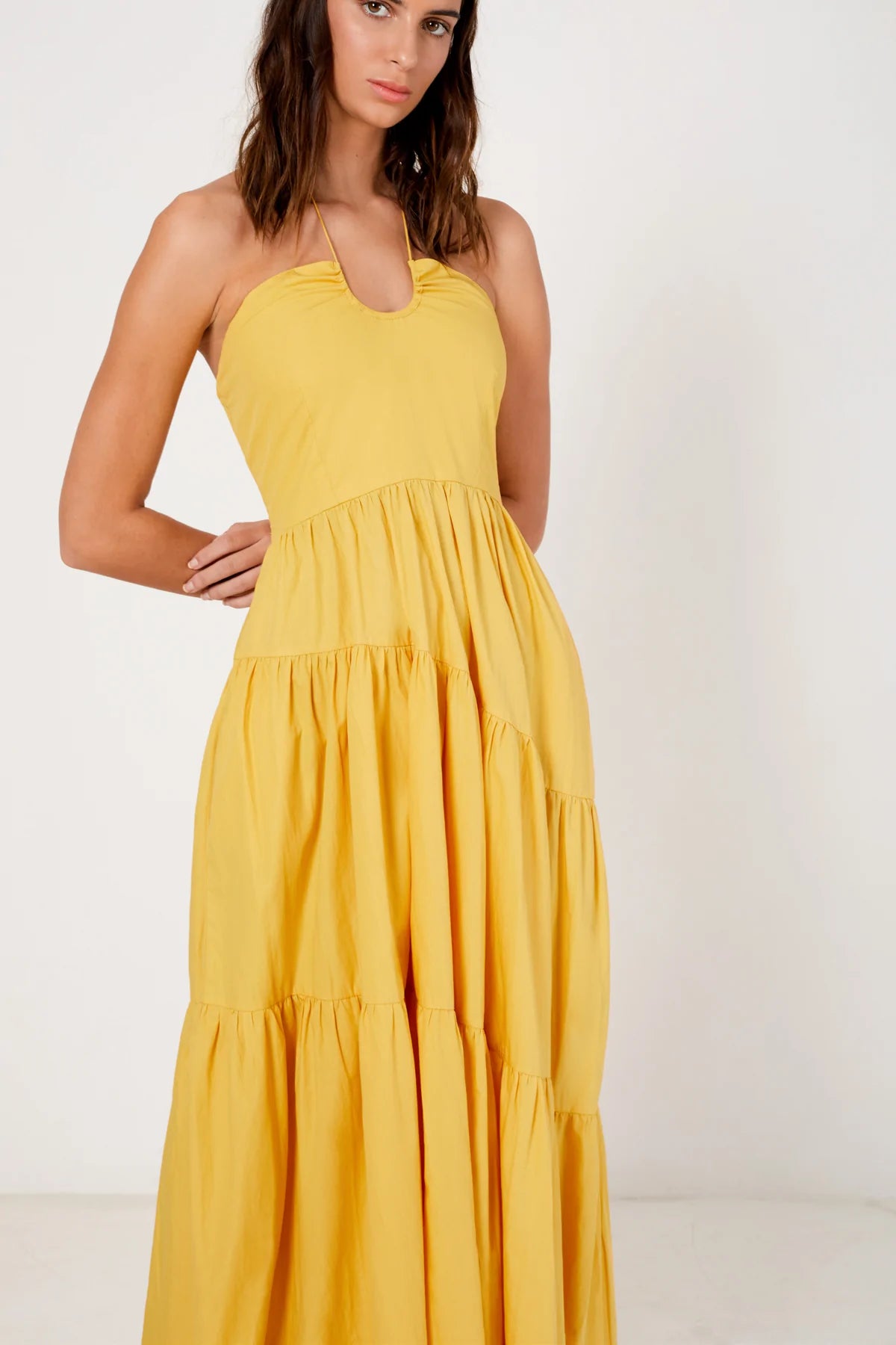 Golden State Tiered Maxi Dress