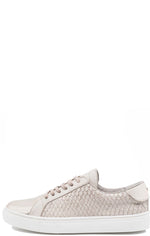 Load image into Gallery viewer, London Snake Lace-up Metallic Sneaker
