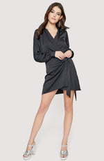 Load image into Gallery viewer, Chase The Night Wrap Dress
