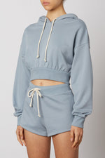 Load image into Gallery viewer, Dusty Blue Bowery Hoodie

