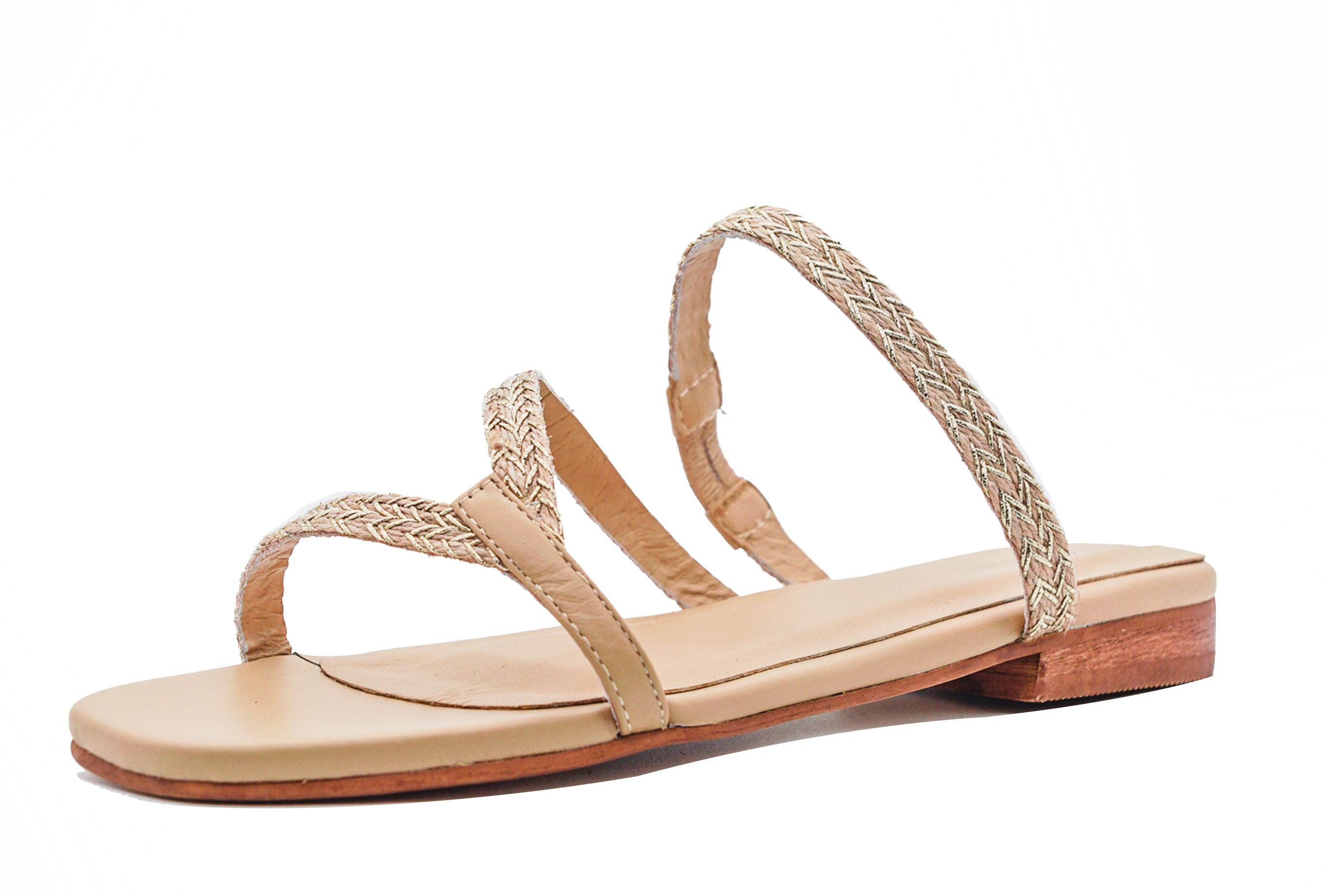 Nevis Metallic Yute Sandals
