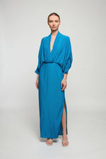 Load image into Gallery viewer, Blue II Plunge Dress

