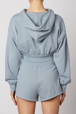 Load image into Gallery viewer, Dusty Blue Bowery Hoodie
