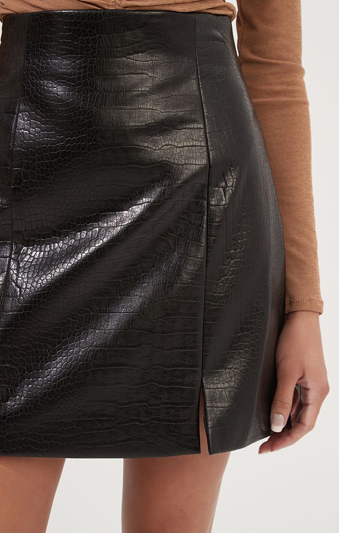 Audrey Faux Leather Skirt