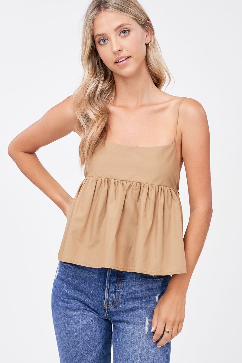 Babydoll Top With Back Ties