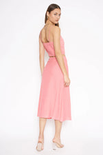 Load image into Gallery viewer, Flamingo Pink Midi Skirt
