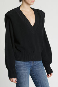 Camille Shoulder Pad Sweater