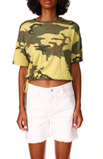 Load image into Gallery viewer, Moss Camo Drawstring Tee
