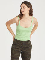 Load image into Gallery viewer, Pistachio Ribbed Cami
