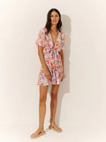 Load image into Gallery viewer, Daniella Tie Front Mini Dress
