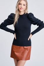 Load image into Gallery viewer, Puff Sleeve Sweater Top

