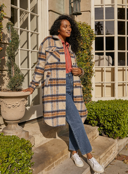 Plaid Coats for Women - Up to 83% off | Lyst