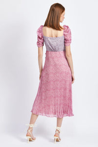 Charlotte Lilac Midi Dress