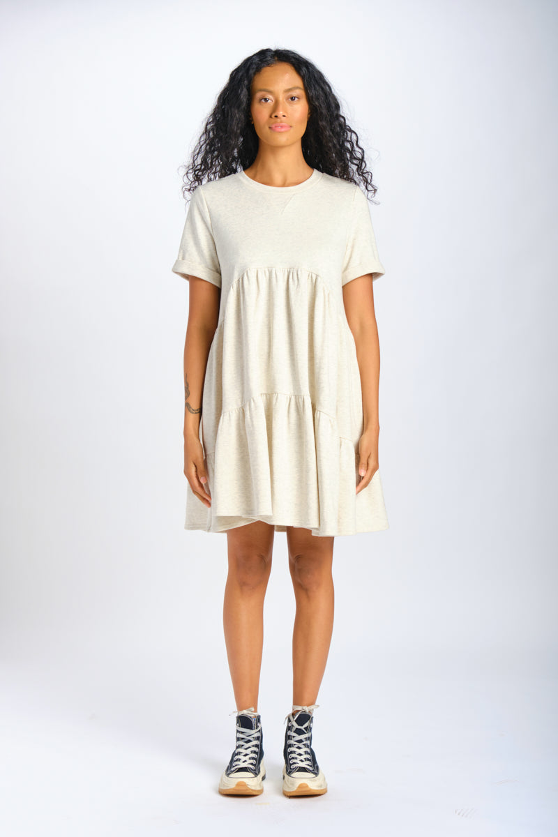 SS French Terry Tiered Dress