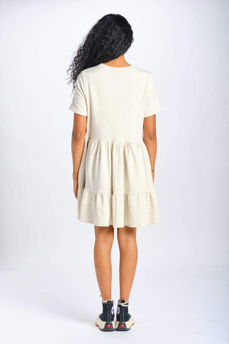 SS French Terry Tiered Dress