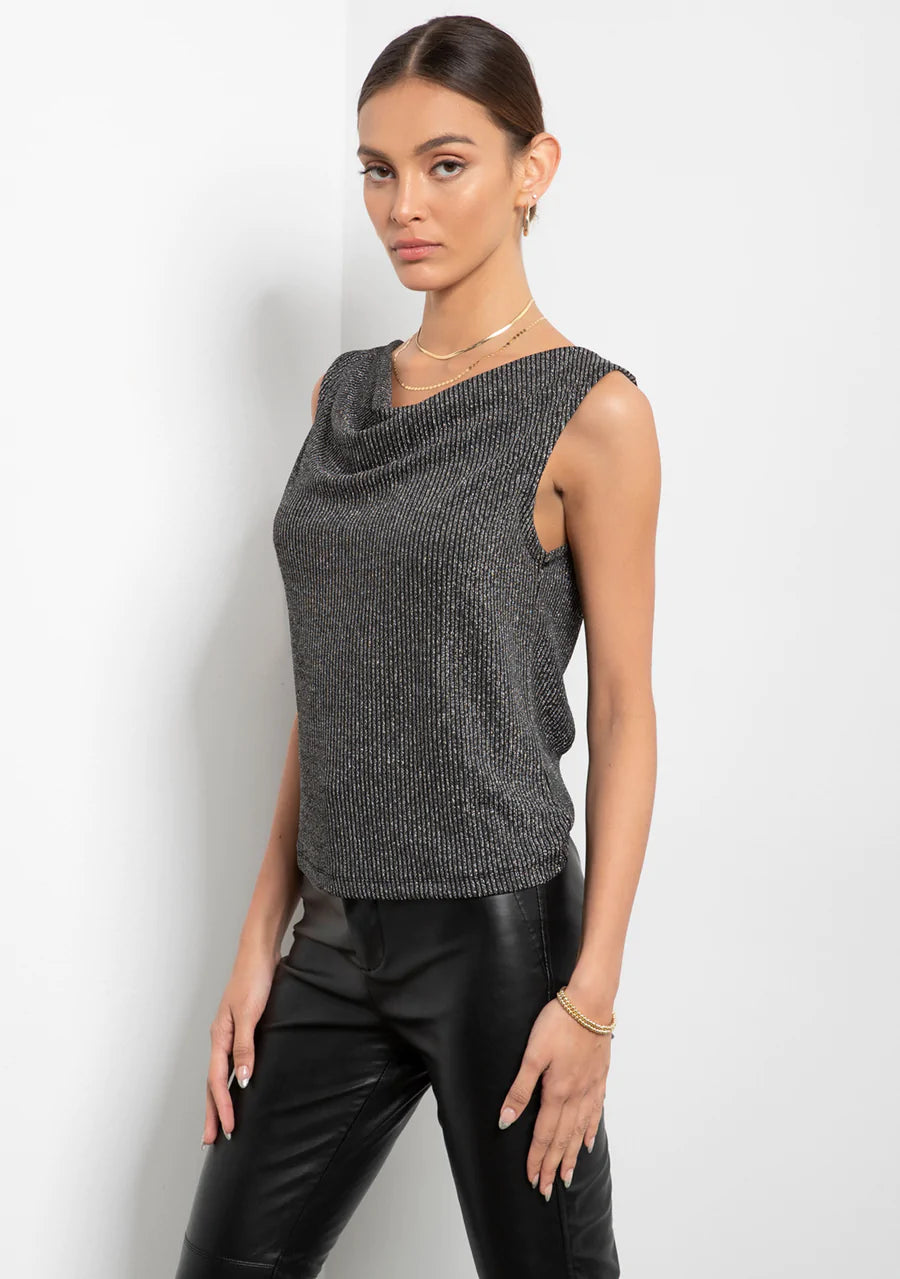 Metallic Rib Gigi Top