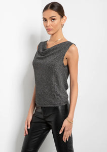 Metallic Rib Gigi Top