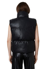 Load image into Gallery viewer, Puffer Vegan Leather Vest
