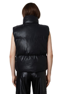 Puffer Vegan Leather Vest
