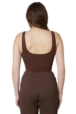 Load image into Gallery viewer, Espresso Seamed Corset Tank
