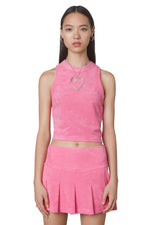 Load image into Gallery viewer, Pink Lucerne Terry Tank
