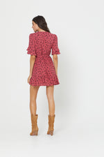 Load image into Gallery viewer, Mabel Goldie Wrap Mini Dress
