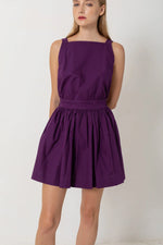 Load image into Gallery viewer, Plum Pinafore Dress
