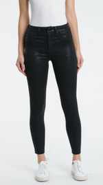 Load image into Gallery viewer, Coated Black Aline High Rise Skinny
