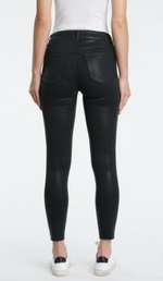 Load image into Gallery viewer, Coated Black Aline High Rise Skinny
