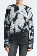 Load image into Gallery viewer, Black Storm Eva Cropped Sweater
