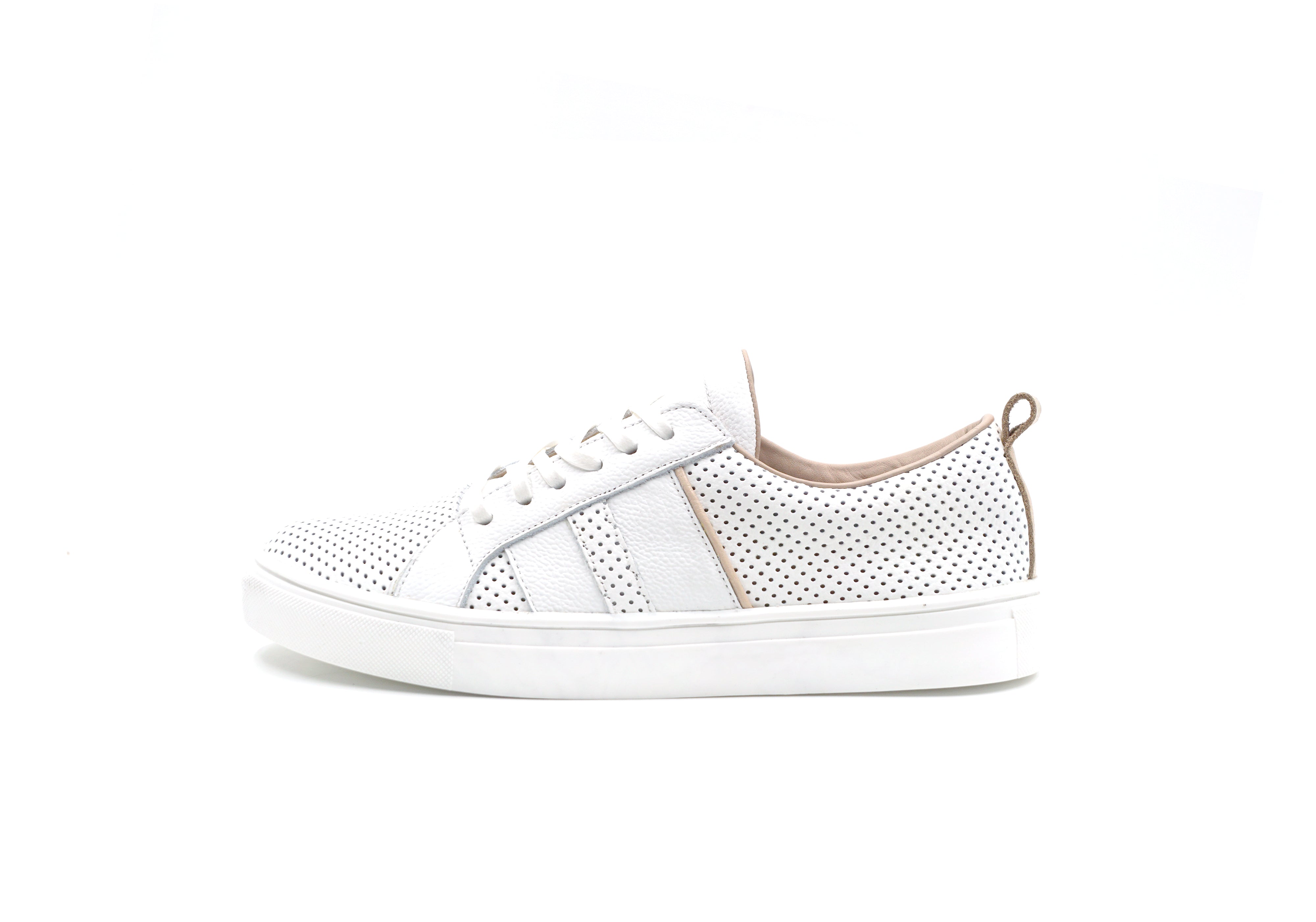 Ithaca perforated Sneaker with Side Stripes