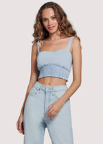 Load image into Gallery viewer, Blue Lagoon Crop Top
