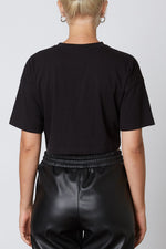 Load image into Gallery viewer, Black Cropped Tee
