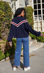 Load image into Gallery viewer, Brinley Varsity Knit Sweater
